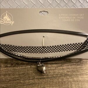 5 for $25 Disney Black and Silver Choker Set